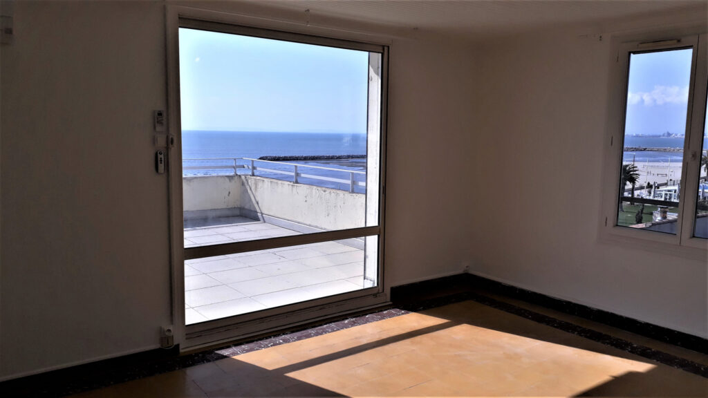 A LOUER A L’ANNEE P3 VUE MER – 3 pièces – 2 chambres – 60 m²