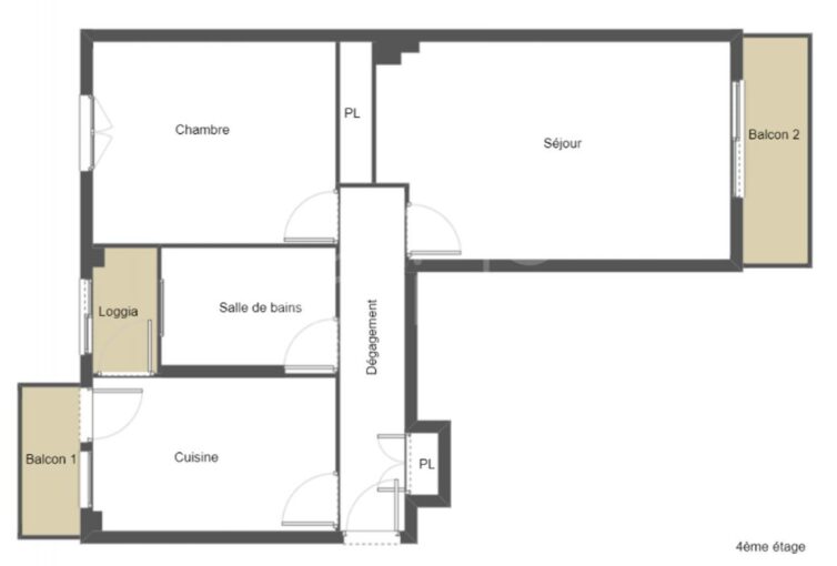 Appartement 2 pièces Ajaccio – 2 pièces – 1 chambre – 55 m²