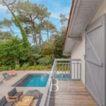 LOCATION VILLA LA GUERANDIÈRE , POUR 12 PERSONNES AVEC PISCINE ET JACUZZI, AU MOULLEAU – ARCACHON – NR chambres – 1 voyageur – 280 m²