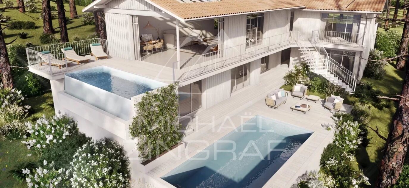 Villa de Prestige (en projet) avec vue sur le Bassin d’Arcachon – 5 pièces – 5 chambres – 280 m²