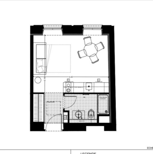 Quartier Wilson Appartement neuf – 1 pièce – NR chambres – 22.12 m²