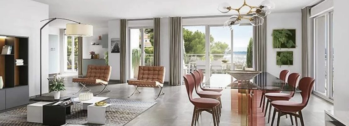 Spacieux 5 pièces-Programme neuf avec vue mer-Proche de Cannes (Le Cannet Mairie) – 5 pièces – 4 chambres – 8 voyageurs – 157.02 m²