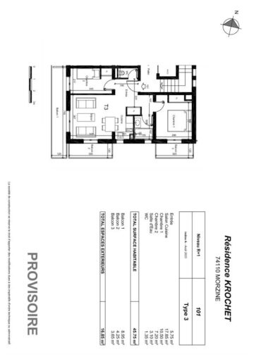 Excellente opportunité d’achat d’un appartement de 2 chambres proche du centre – MORZINE – 3 pièces – 2 chambres – 8 voyageurs – 47 m²