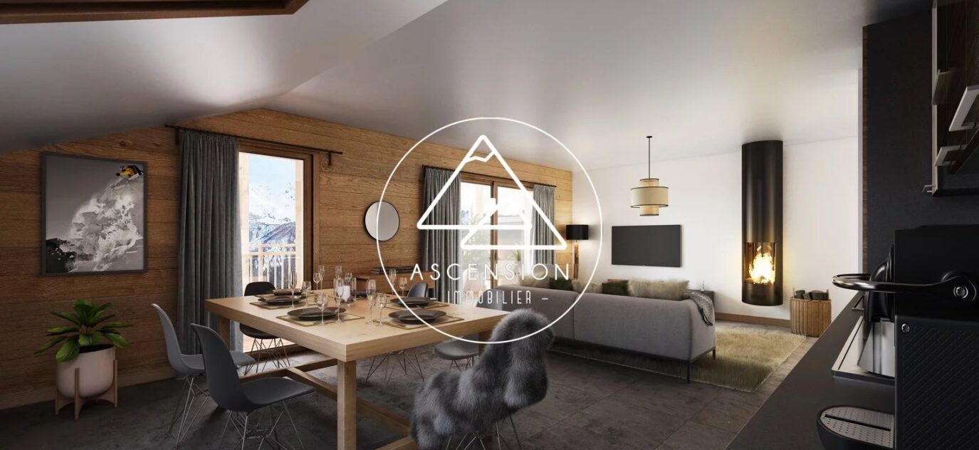 Programme neuf – Appartement 2 chambres et coin montagne  – Le Snow Roc – Saint-Jean-d’Aulps – 3 pièces – 2 chambres – NR voyageurs – 66.05 m²