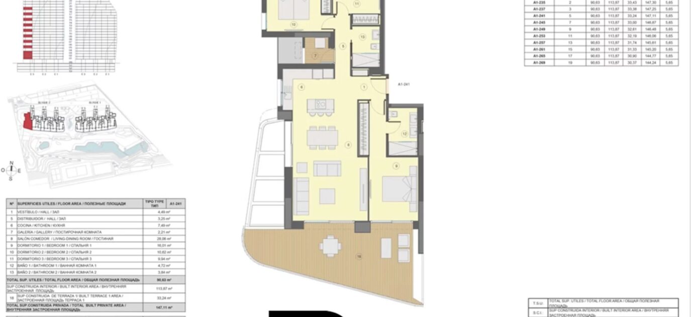 À Vendre – Appartement 3 chambres à Benidorm (Alicante) – 6 pièces – 3 chambres – 151 m²