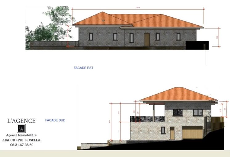 Terrain de 3359 m² avec PC, très belle vue mer à Acqua-Doria – NR pièces – NR chambres – NR voyageurs – 3359 m²