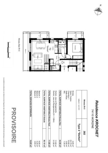 Excellente opportunité d’achat d’un appartement 2 chambres proche du centre de Morzine – 4 pièces – 3 chambres – 8 voyageurs – 60 m²