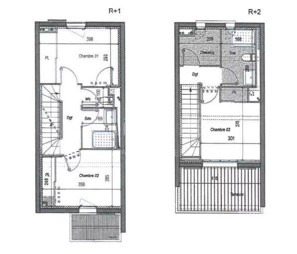 MAISON TRIPLEX – 4 pièces – 3 chambres – 8 voyageurs – 83.25 m²