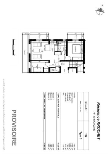 Excellente opportunité d’achat d’un appartement 2 chambres proche du centre de Morzine – 3 pièces – 2 chambres – 8 voyageurs – 47 m²