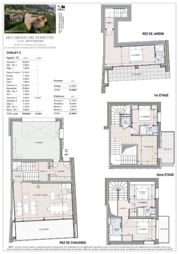 MAGNIFIQUE chalet neuf à MORZINE – Chalet C – 6 pièces – 4 chambres – 8 voyageurs – 140 m²