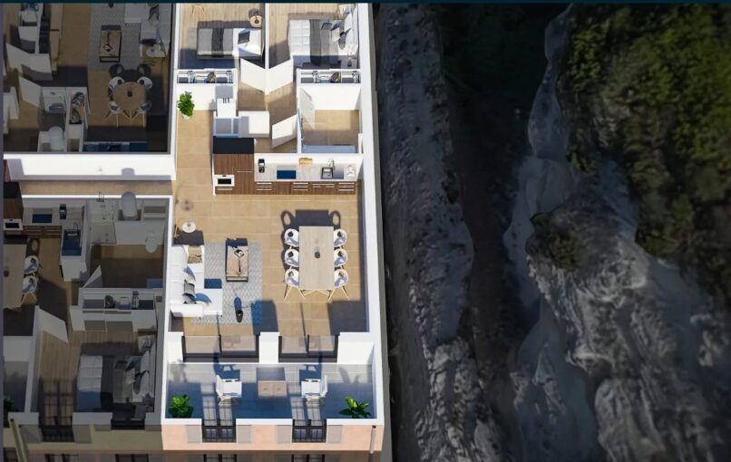 Appartement T3, vue mer, Jardin d’hiver, Port de Bonifacio – 3 pièces – 2 chambres – 80.8 m²
