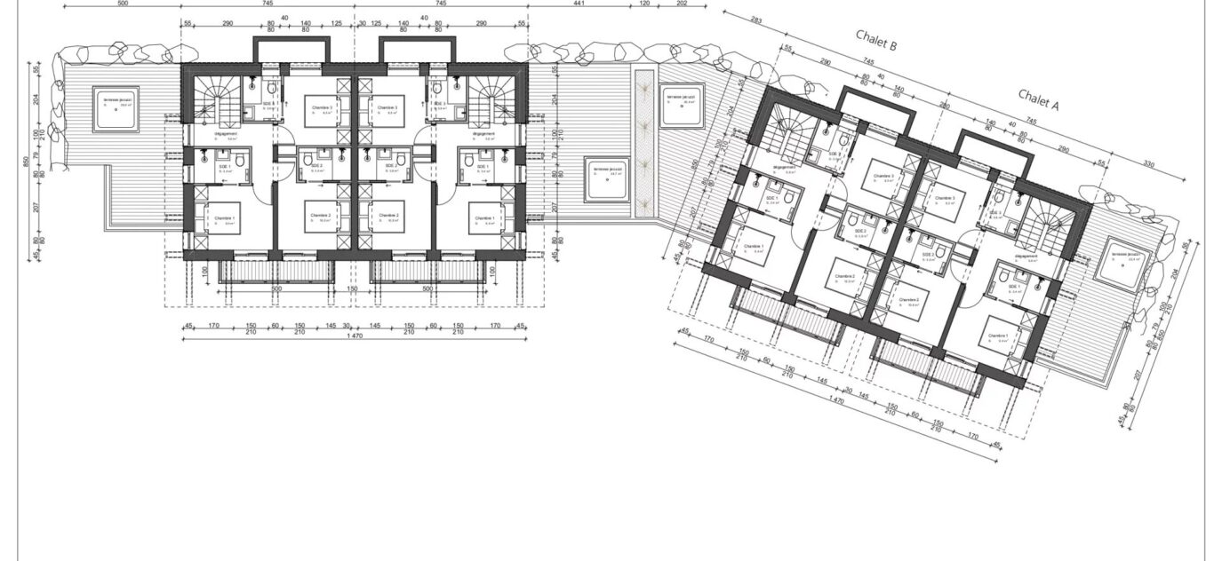 Nouveau développement de quatre superbes chalets de luxe, MORZINE – 8 pièces – 5 chambres – 8 voyageurs – 158 m²