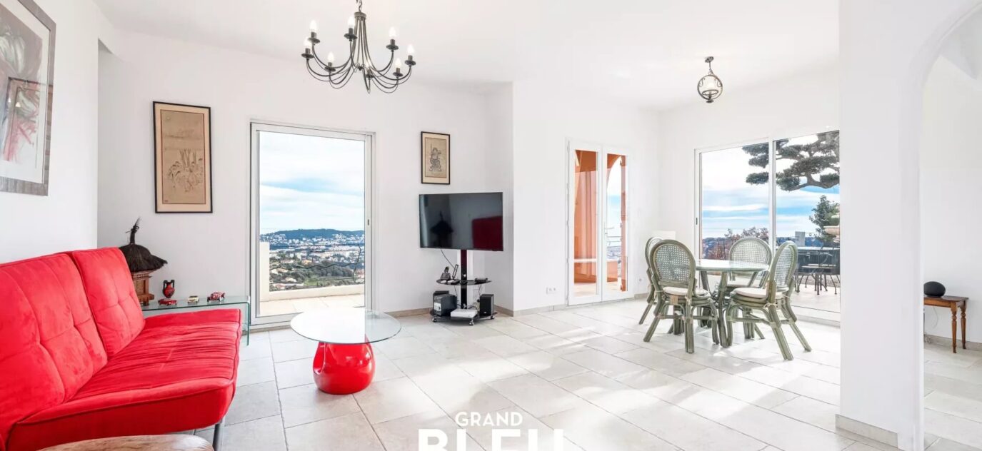 Villa Gairaut vue panoramique Nice et Mer – 5 pièces – 4 chambres – 14 voyageurs – 140 m²