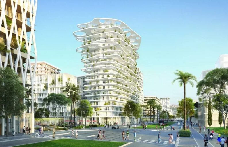 Nice Ouest,  4 pièces neuf  balcons et parking – 4 pièces – 3 chambres – NR voyageurs – 80.58 m²