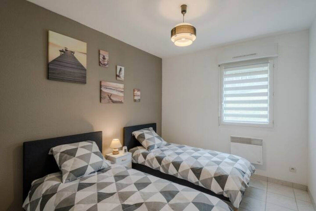 Appartement T3 vue lac à Publier / Evian-les-Bains  – 3 pièces – 2 chambres – 60 m²