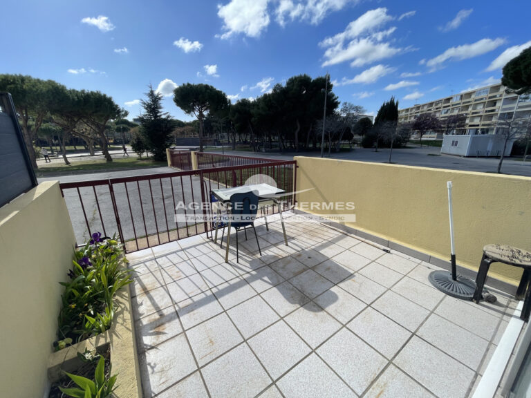 Studio vue parc avec grande terrasse – 1 pièce – NR chambres – 27 m²