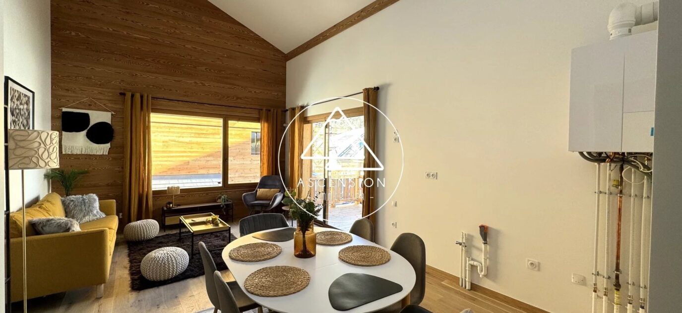 Appartement neuf en duplex – 1 Chambre et coin montagne – Morzine – 2 pièces – 1 chambre – NR voyageurs – 48.9 m²