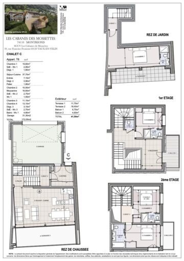 MAGNIFIQUE chalet neuf à MORZINE – Chalet C – 6 pièces – 4 chambres – 8 voyageurs – 140 m²