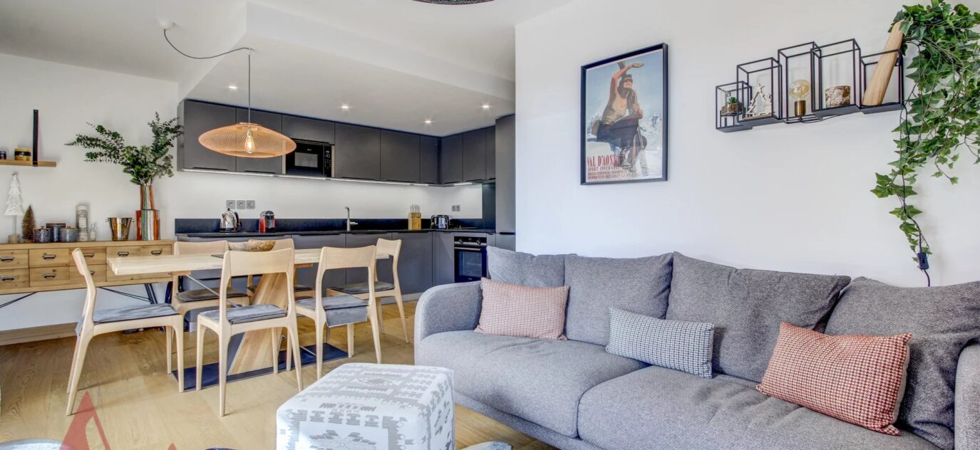 Superbe appartement de 2 chambres et un coin nuit récemment construit au plein centre de Morzine – 4 pièces – 2 chambres – 8 voyageurs – 61.16 m²