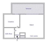 CAP D’ANTIBES – La Salis – 2 Pièces rénové au deuxième et dernier étage – Terrasse, parking – 2 pièces – 1 chambre – 14 voyageurs – 32 m²