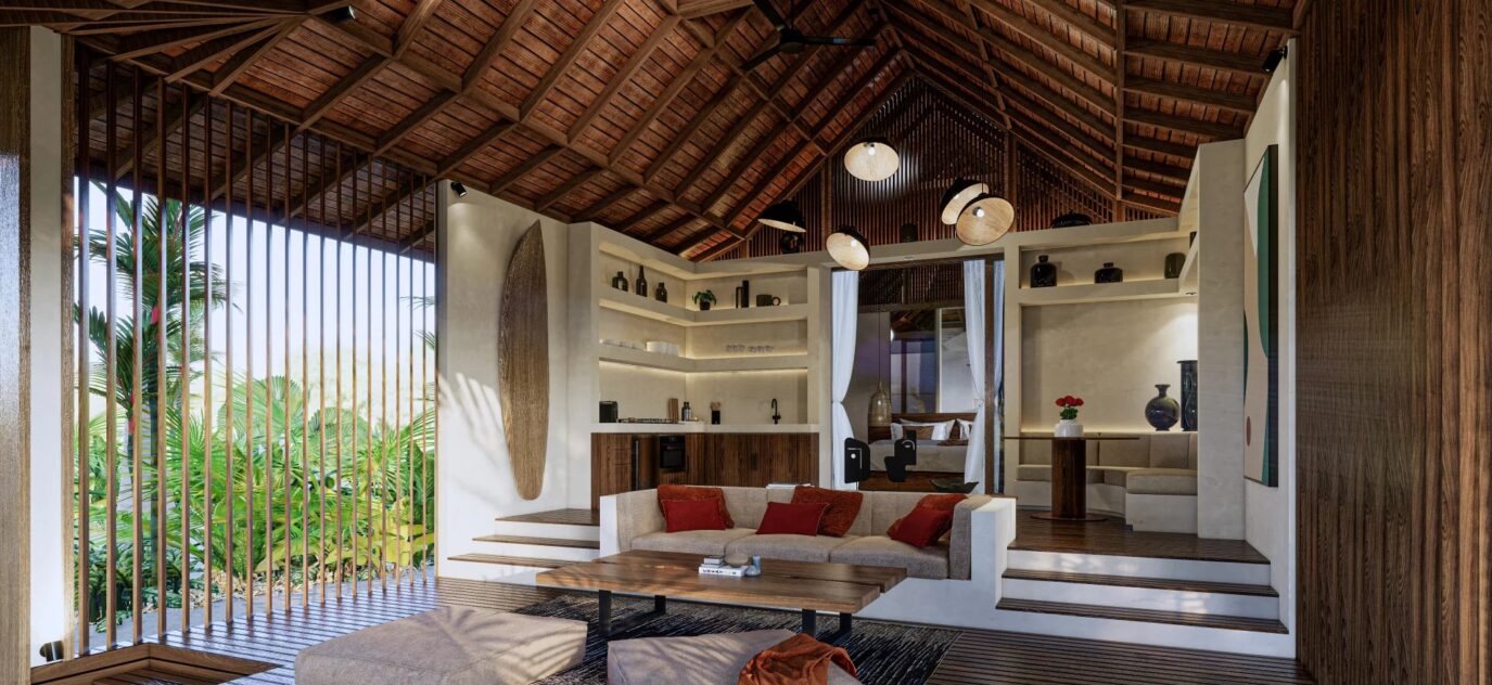 Villa 1 lit avec vue sur la rivière – Lombok – 2 pièces – 1 chambre – 22 voyageurs – 123 m²