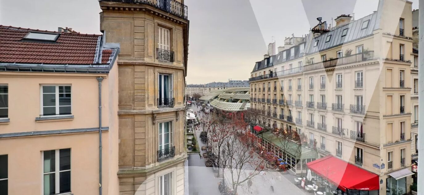 Paris 1er Quartier Les Halles – 2/3 pièces traversant – 3 pièces – NR chambres – 8 voyageurs – 62 m²