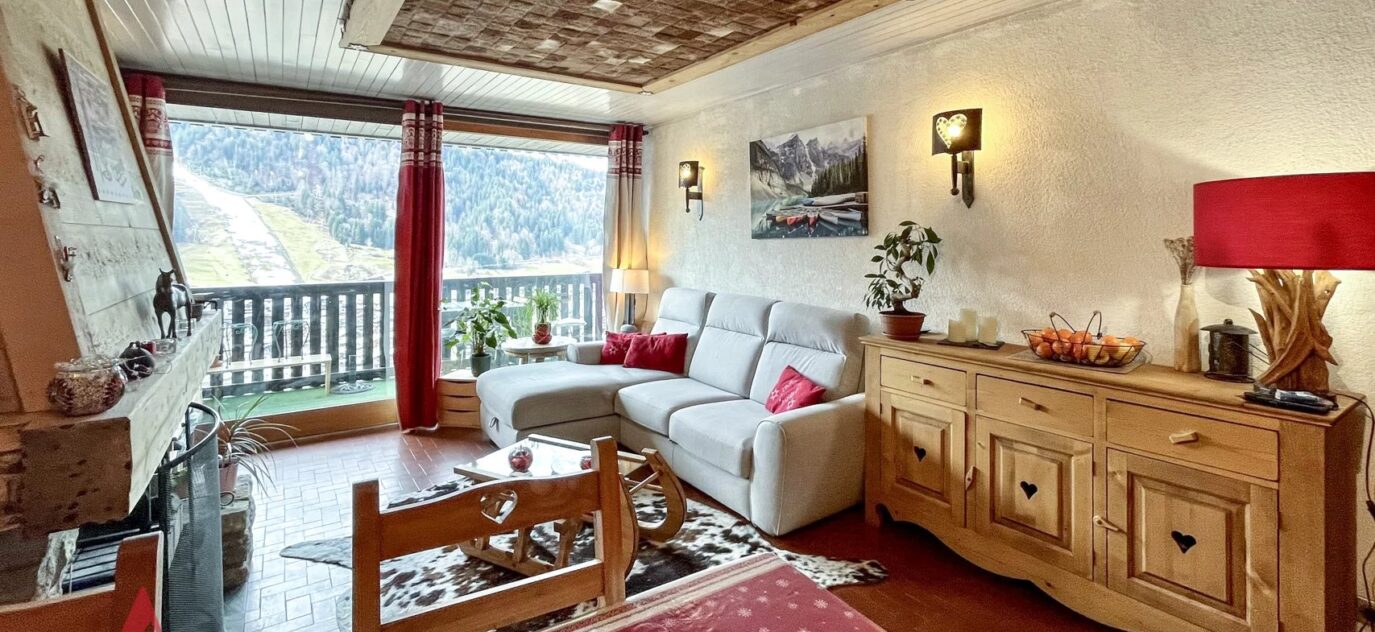 Joli appartement d’une chambre + coin nuit avec vue magnifique et idéalement exposé – Morzine – 3 pièces – 2 chambres – 12 voyageurs – 49.04 m²