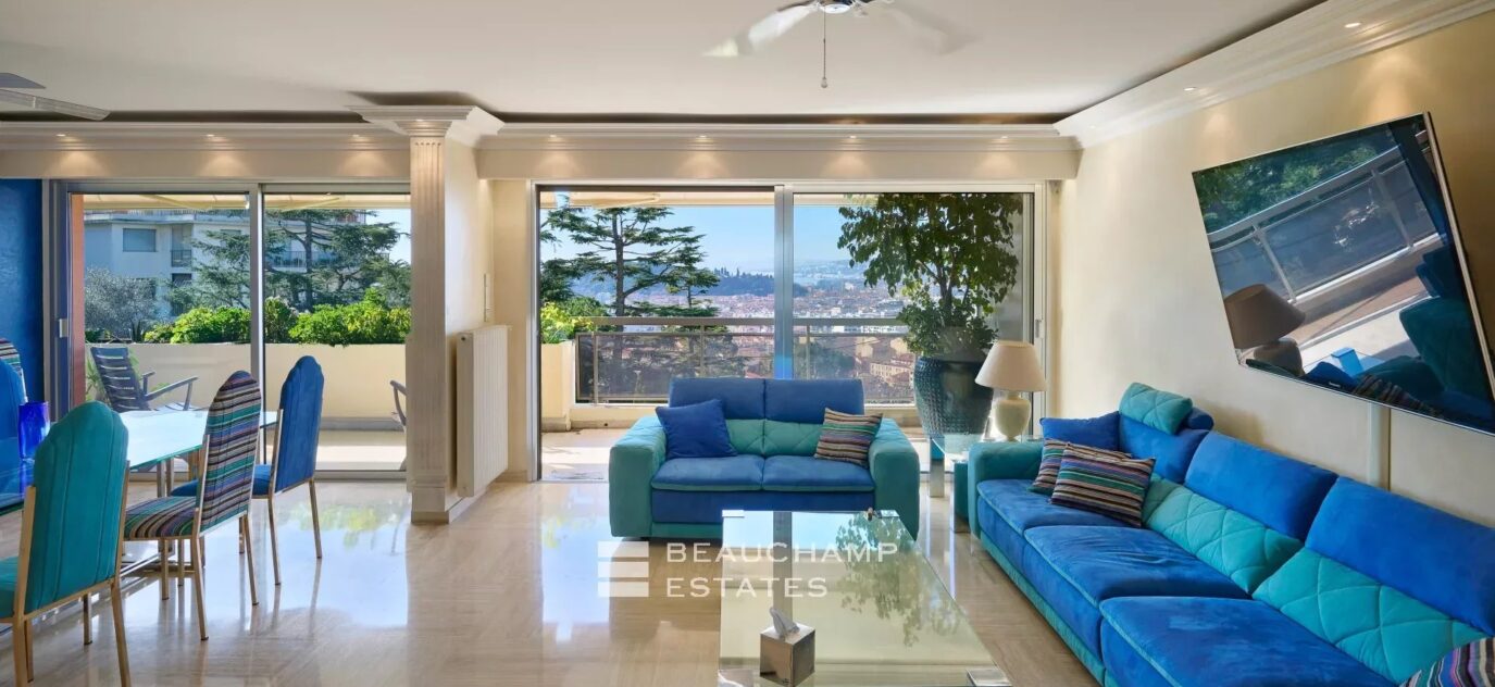 Exclusivité – Magnifique Appartement de 164m2 avec Terrasses, Caves et Garages à Nice Est – 5 pièces – 4 chambres – 8 voyageurs – 164 m²
