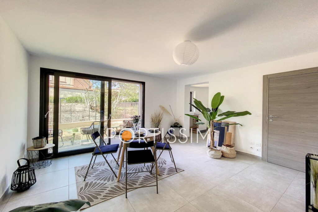 Golfe-Juan / appartement 2 pièces / état neuf / grand jardin – 2 pièces – 1 chambre – NR voyageurs – 50.21 m²