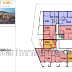 vente appartement 2 Pièce(s) – 2 pièces – 1 chambre – NR voyageurs – 43.00 m²
