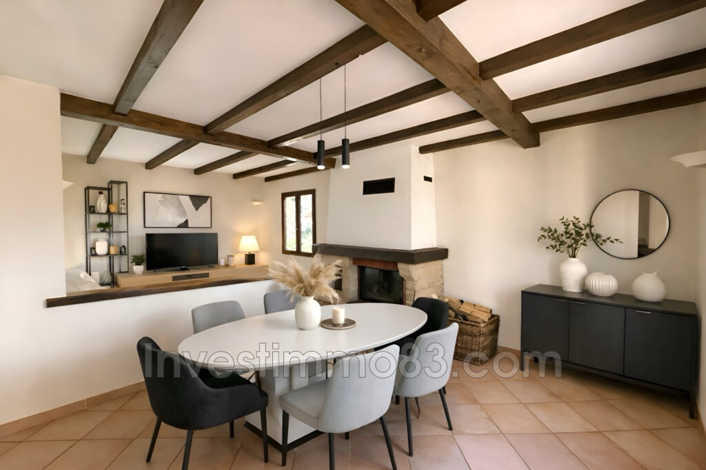 NOUVEAUTE NANS LES PINS 83: Dans un cadre champêtre proche du  – 5 pièces – 3 chambres – NR voyageurs – 106.00 m²