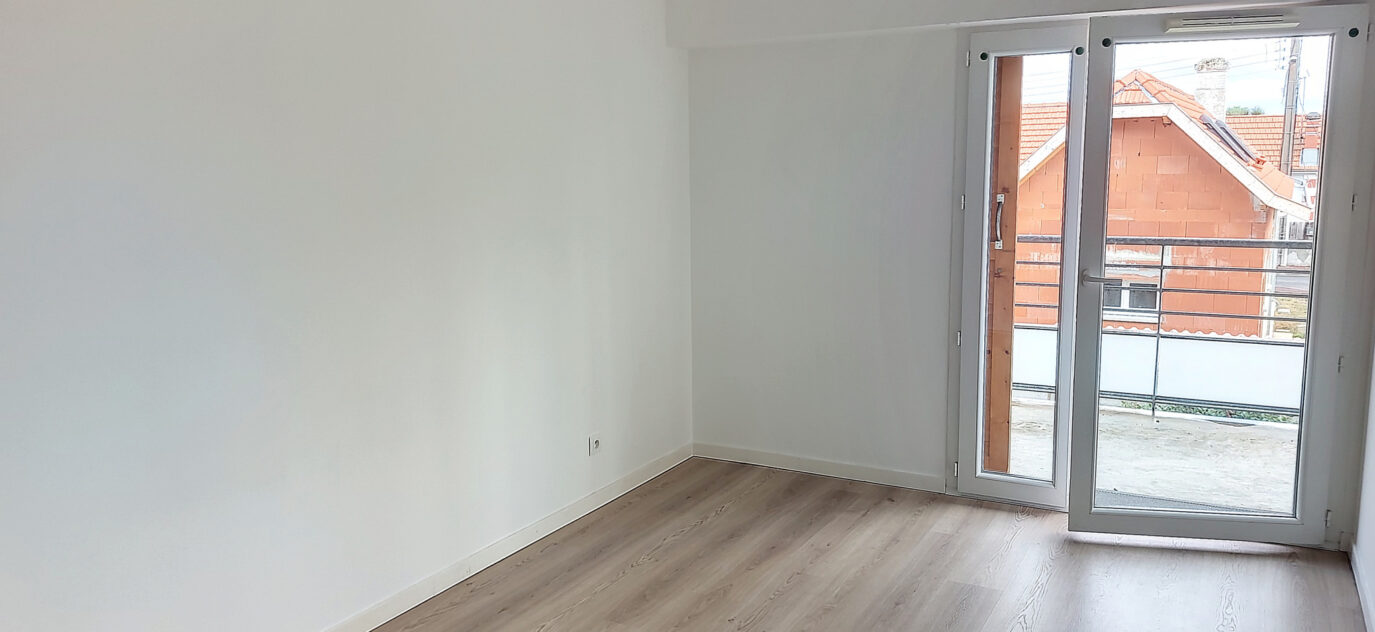 Agréable T2 avec balcon – 1 pièce – 1 chambre – 41.28 m²