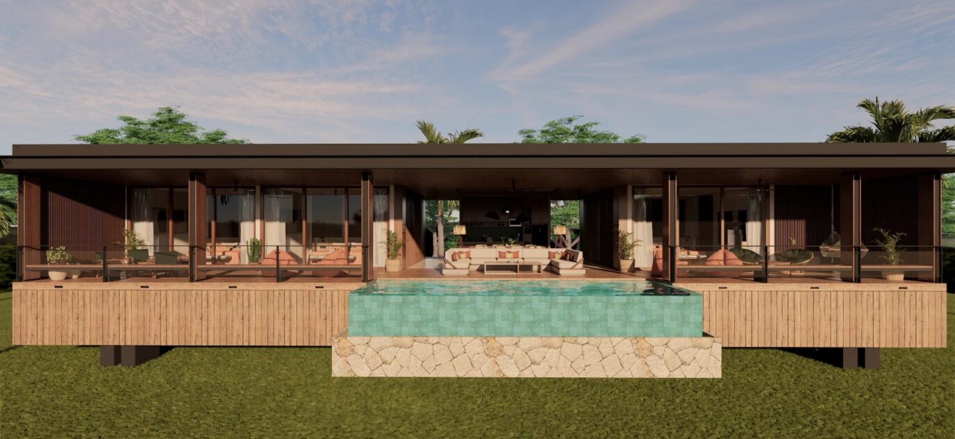 Villa de 3 chambres au sommet d’une colline située dans un complexe de luxe à Lombok – 4 pièces – 3 chambres – 342.5 m²