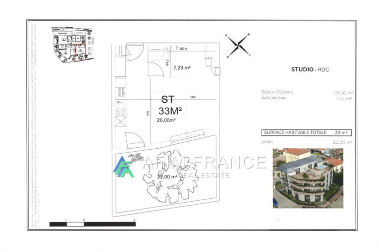 vente appartement 1 Pièce(s) – 1 pièce – NR chambres – 33.00 m²