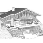 Superbe terrain constructible avec permis de construire purgé de tout recours dans le quartier le plus recherché de Morzine – NR pièces – NR chambres – 10 voyageurs – 557 m²