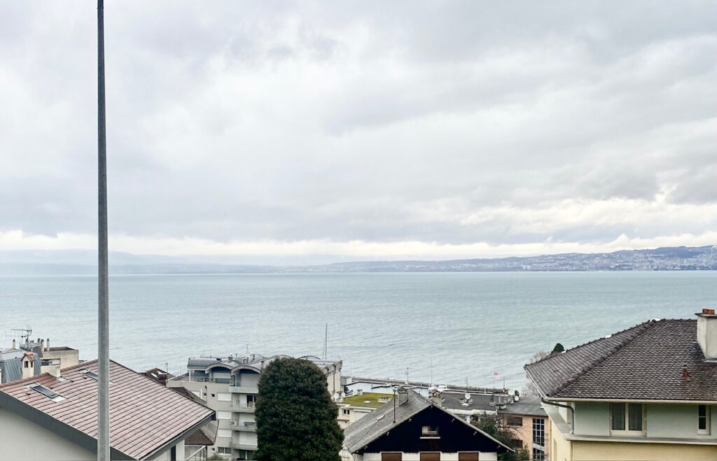 Grand appartement T3 vue lac à Evian-les-Bains  – 3 pièces – 2 chambres – 74 m²