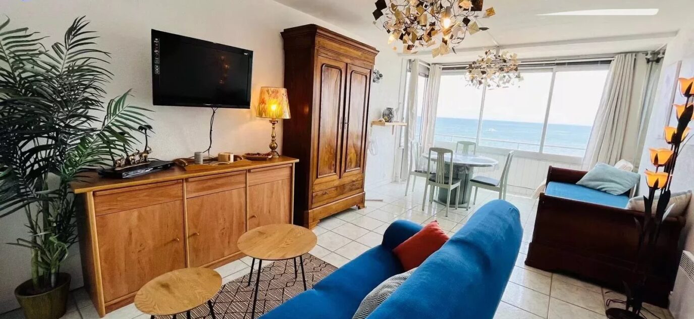 APPARTEMENT VUE MER PARKING PRIVEE – 2 pièces – 1 chambre – 2 voyageurs – 43.35 m²