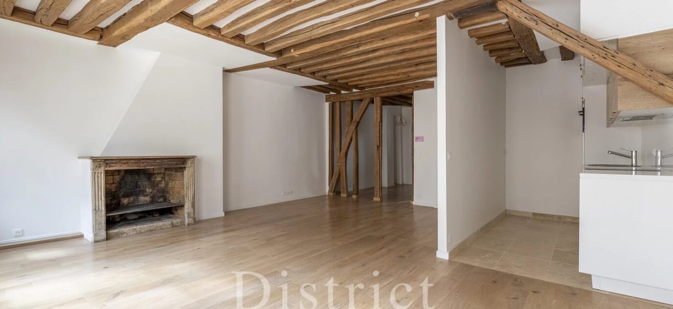 Exclusivité Ile Saint Louis –  Superbe appartement 3 pièces de 65 m² entièrement rénové avec jolies vues! – 3 pièces – 1 chambre – 10 voyageurs – 65.25 m²