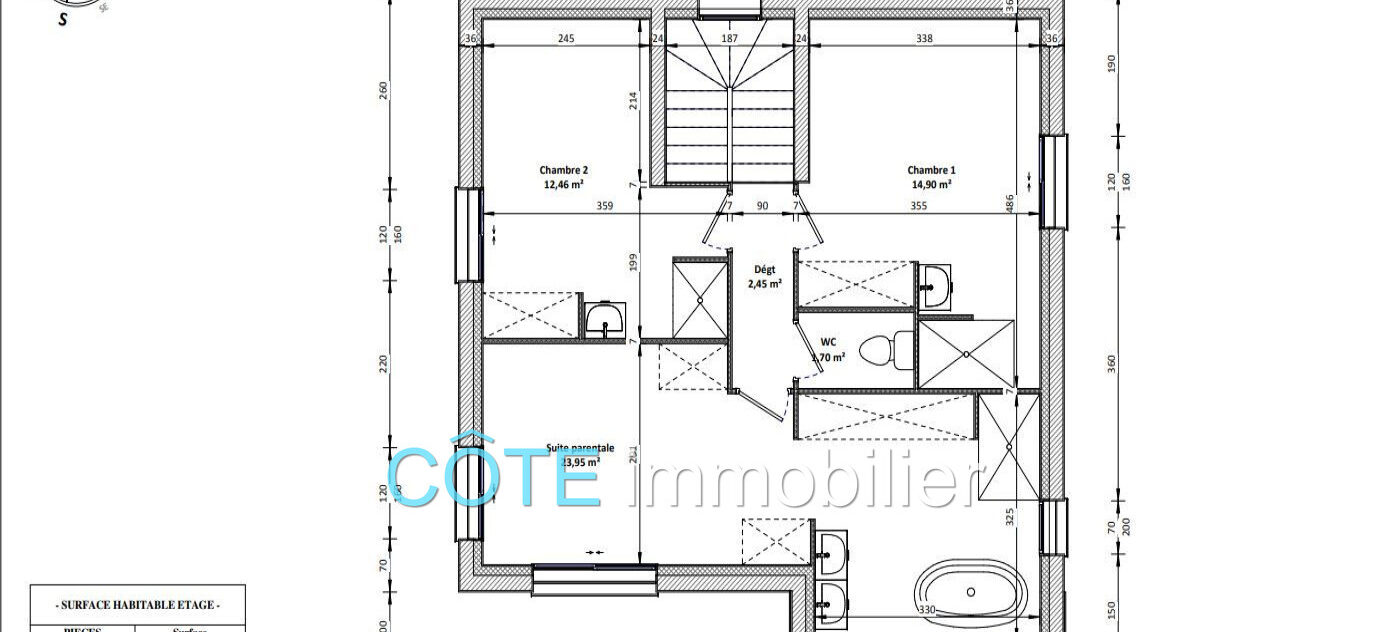 vente maison contemporaine 4 Pièce(s) – 4 pièces – 3 chambres – 120.00 m²