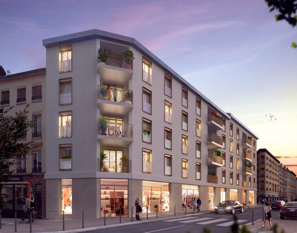 APPARTEMENT T3 65M2  – LYON 9 / RÉSIDENCE FAUBOURG VALMY / P – 3 pièces – 2 chambres – 4  – 65.43 m²