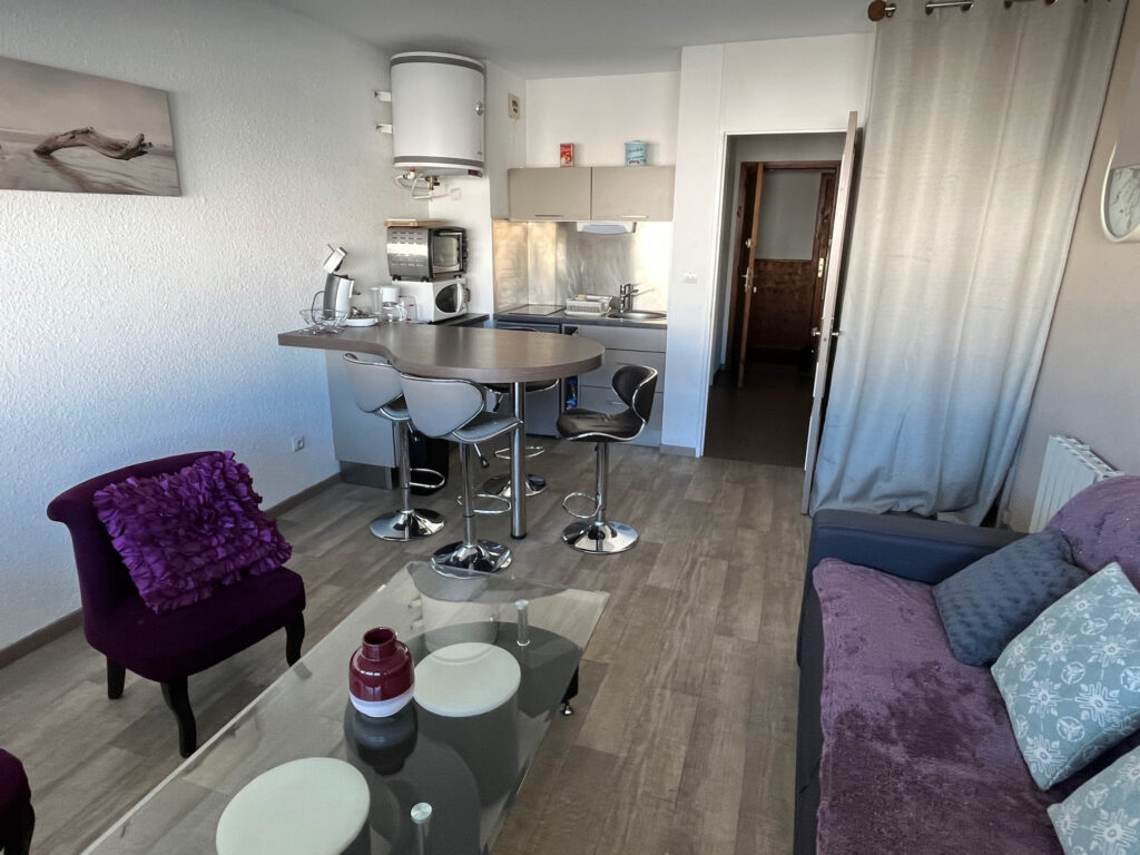 Saint Lary 1700 – Le ‘Modern Ski’ – Studio cabine avec celli – 1 pièce – NR chambres – 4  – 27 m²