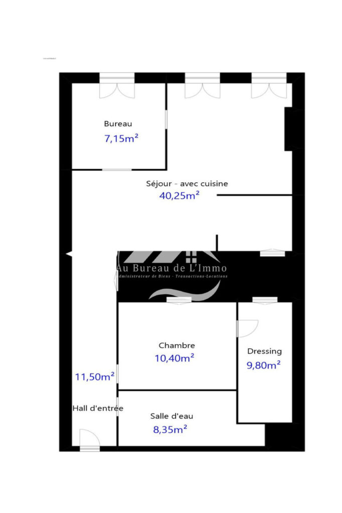 Appartement contemporain de T3 87,45 m² au coeur de la rue Par – 3 pièces – 2 chambres – 4  – 87.45 m²