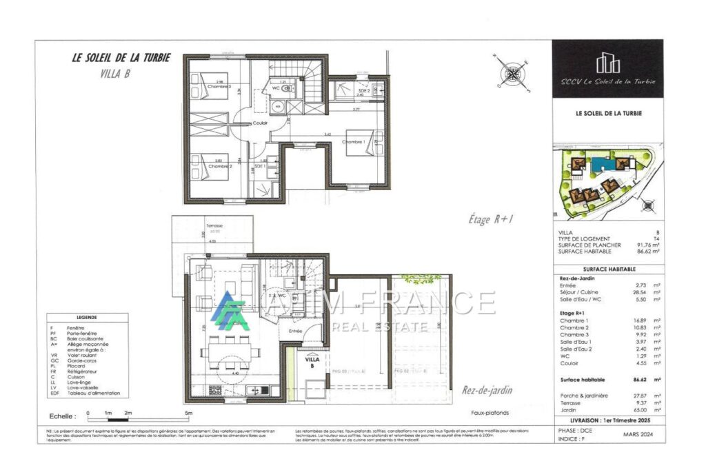 vente villa 4 Pièce(s) – 4 pièces – 3 chambres – 4  – 86.62 m²