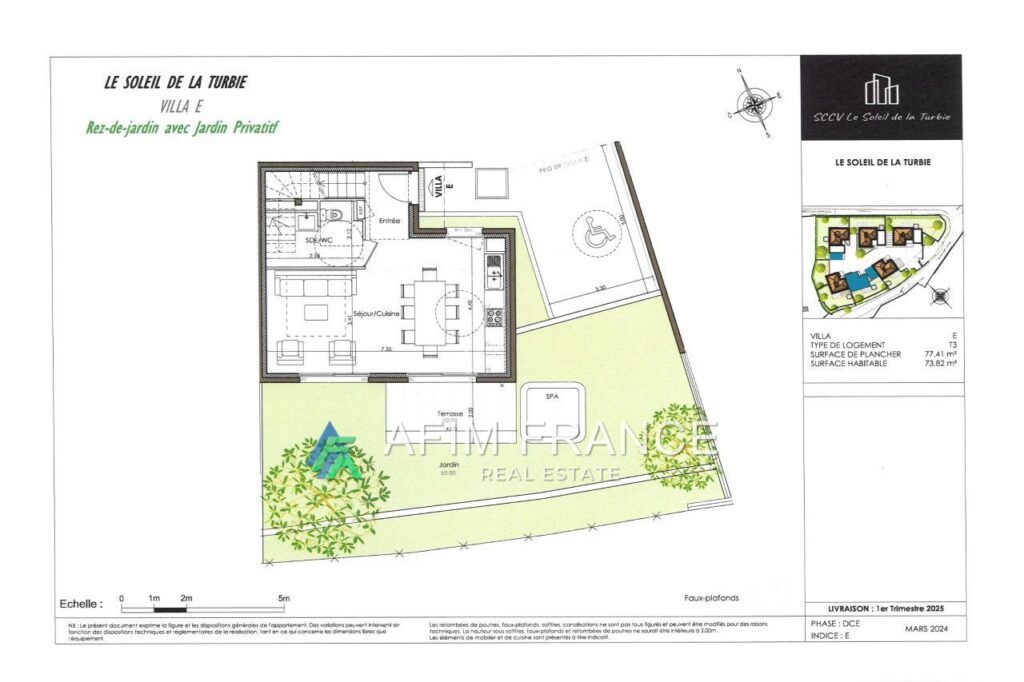 vente villa 3 Pièce(s) – 3 pièces – 2 chambres – 4  – 73.82 m²