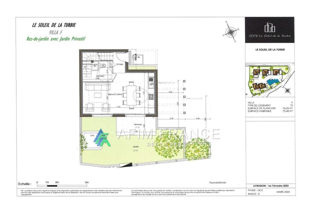 vente villa 3 Pièce(s) – 3 pièces – 2 chambres – 4  – 72.48 m²