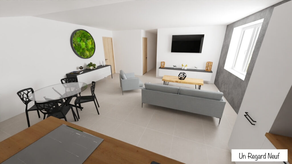 Appartement T3 rénové à Bernex  – 3 pièces – 2 chambres – 6  – 70 m²