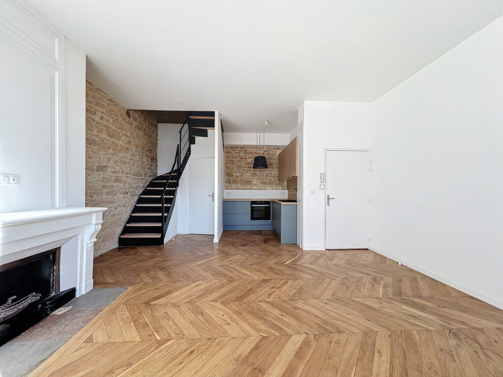 Superbe T3 en duplex entièrement rénové – vue dégagée – hype – 3 pièces – 2 chambres – 2  – 61.1 m²