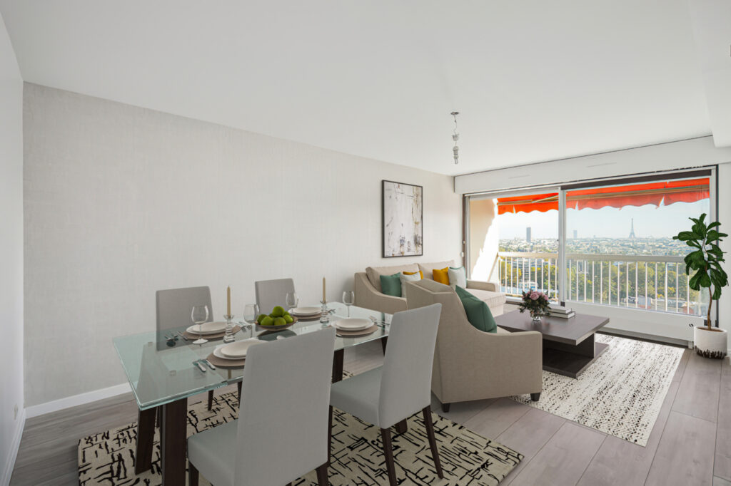 Courbevoie (92) – Quai de Seine – Appartement familial – 3 pièces – 2 chambres – NR  – 68 m²