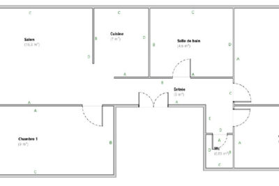 CINQ AVENUES LONGCHAMP T3-4 loué  – 4 pièces – 3 chambres – 63.5 m²