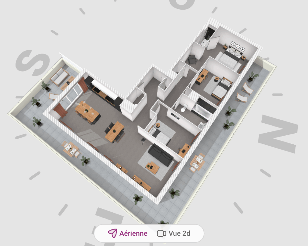 A Vendre, Appartement de 101 m2 avec Terrasse à Marseille 12 – 5 pièces – 3 chambres – 6  – 101 m²